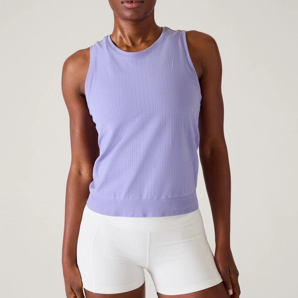 NWT Athleta In Motion Seamless Tank In Aurora Purple Size XL